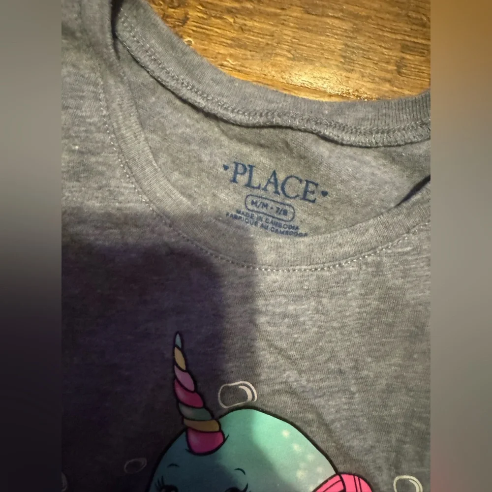 Girls tees 7/8 narwhal the children’s place